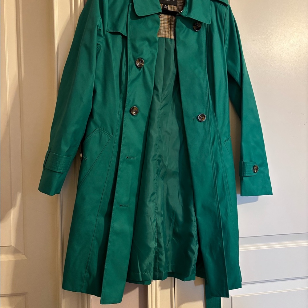 London Fog Teal Women's Trench Coat